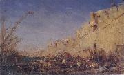 Felix Ziem The Ramparts,Algiers oil painting